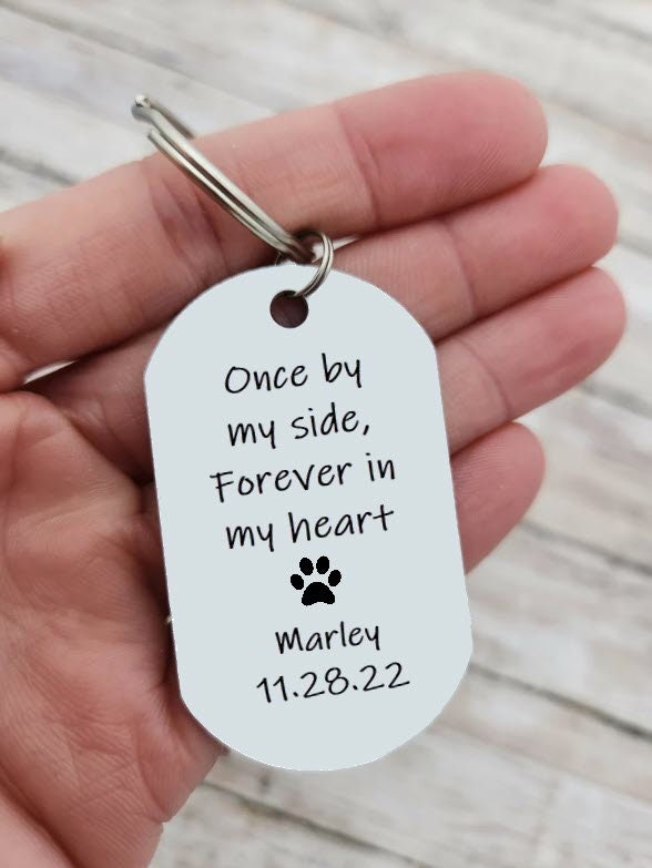 Heartfelt Pet Remembrance Keychain